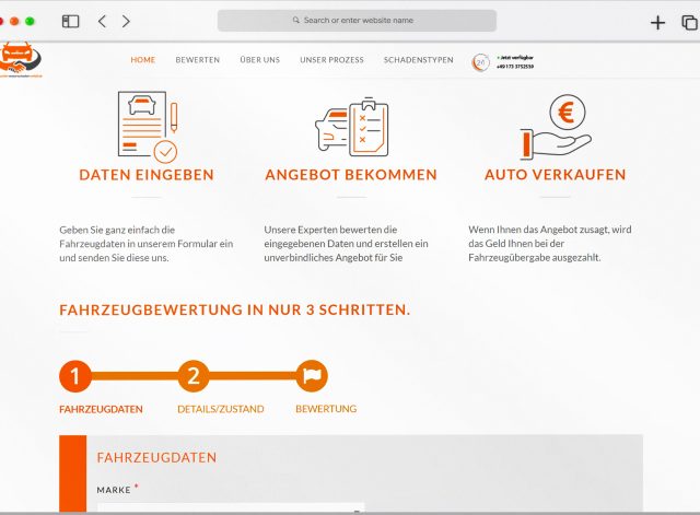 wir-kaufen-motorschaden-unfall.de - Website Design WebAG24 - WebAG24 Webagentur Duisburg